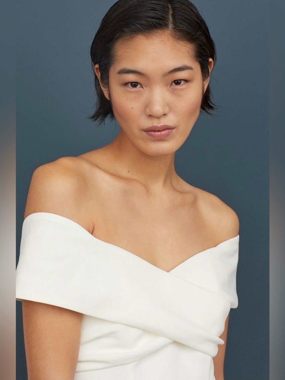 Off-the-shoulder jumpsuit
